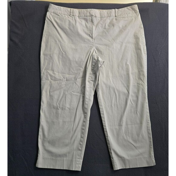 Talbots Women 20 Beige The Perfect Crop Curvy Pants - Picture 1 of 9